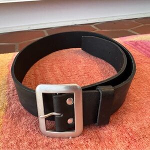 Martin + Osa black leather made in England belt xs